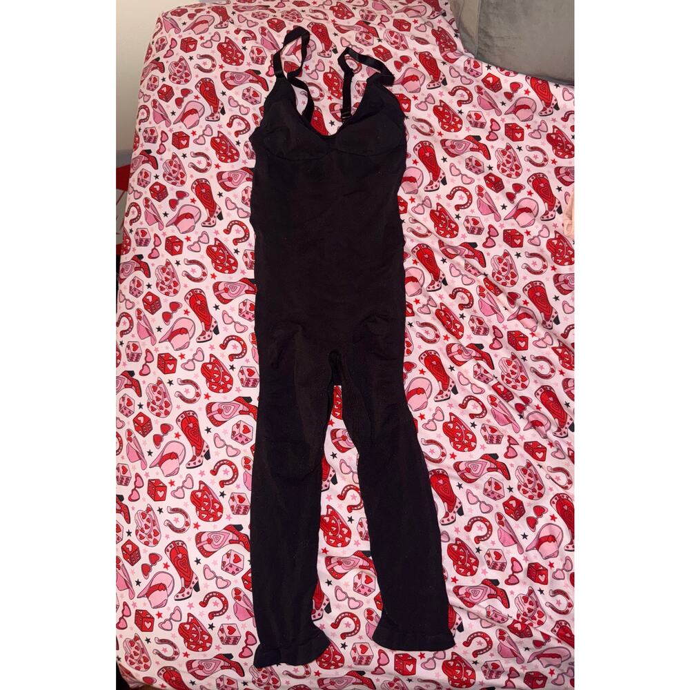 Skims size s/m Black Sculpt Shapewear Sculpting Bodysuit small/ medium NWOT - Picture 6 of 12